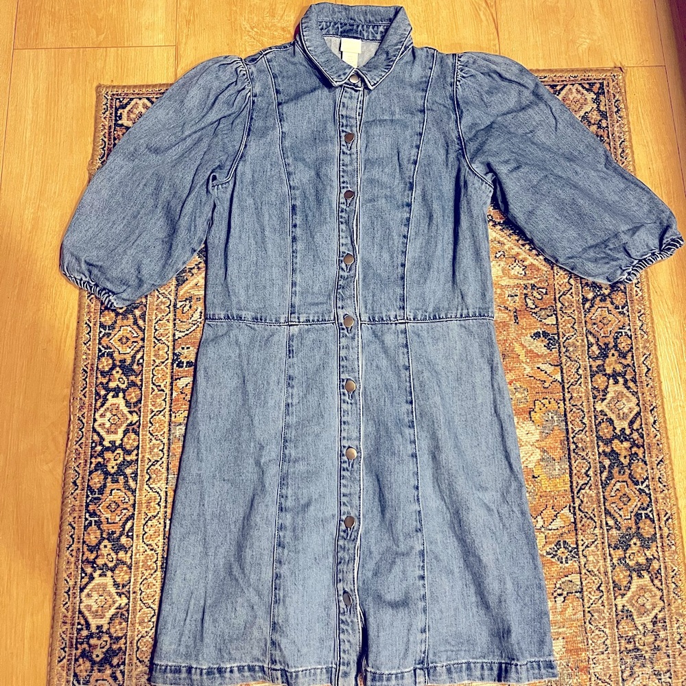 H&M denim/chambray dress